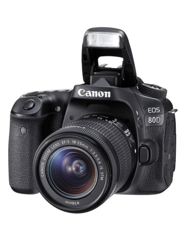 Cámara DSLR Canon EOS 80D 24.2MP + Lente 18-55mm + Accesorios