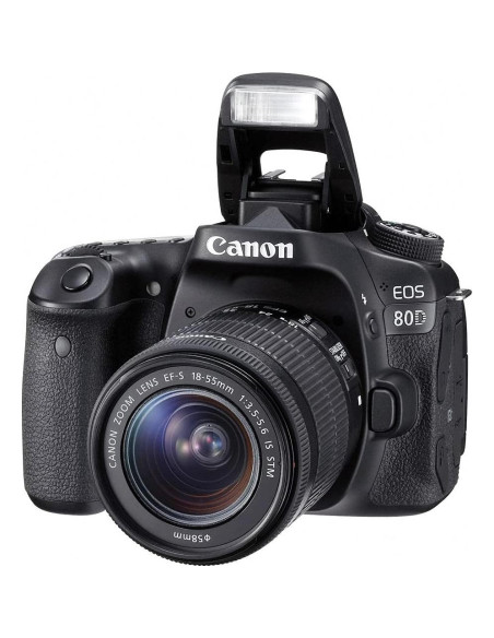 Cámara DSLR Canon EOS 80D 24.2MP + Lente 18-55mm + Accesorios Cámara DSLR Canon EOS 80D 24.2MP + Lente 18-55mm + Accesorios
