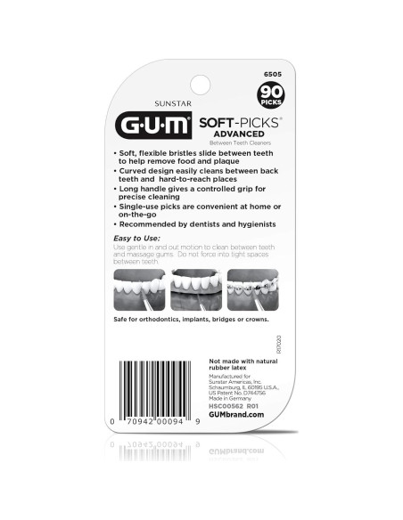 GUM Soft-Picks Avanzados - Palillos Dentales 90 Unidades GUM Soft-Picks Avanzados - Palillos Dentales 90 Unidades