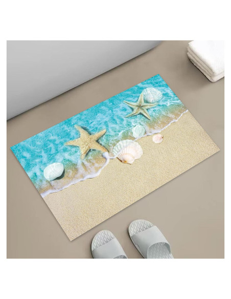 Alfombrilla de baño costera APROPHIC 40x61 cm antideslizante Alfombrilla de baño costera APROPHIC 40x61 cm antideslizante