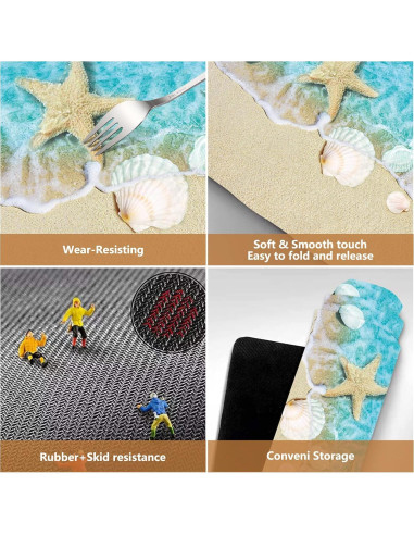 Alfombrilla de baño costera APROPHIC 40x61 cm antideslizante