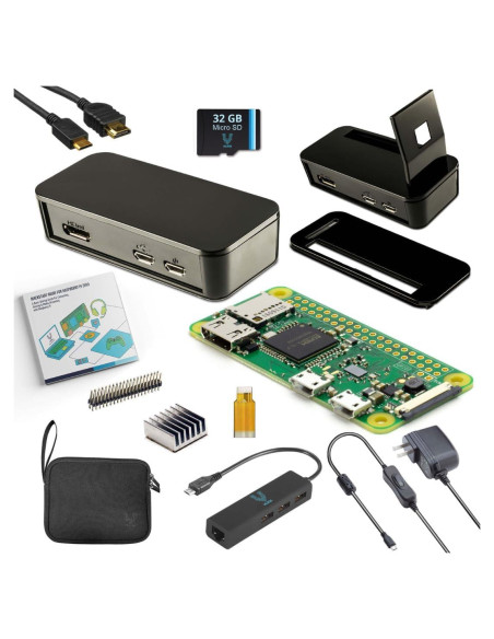 Kit de Inicio MAX Raspberry Pi Zero W Vilros - 11 Piezas Kit de Inicio MAX Raspberry Pi Zero W Vilros - 11 Piezas