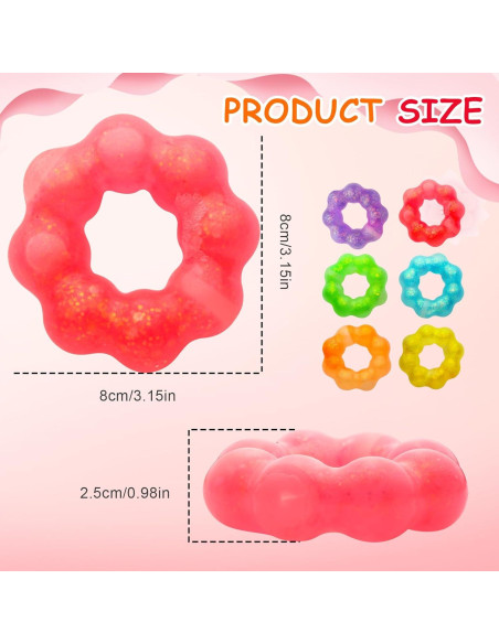Paquete de 4 Pulseras de Estrés Manmel - Juguetes Sensoriales Paquete de 4 Pulseras de Estrés Manmel - Juguetes Sensoriales