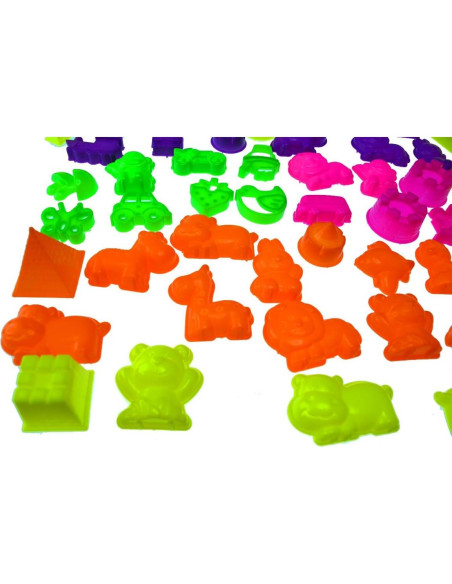 Conjunto de Moldes de Arena Deluxe Bo-Toys 50 Piezas Conjunto de Moldes de Arena Deluxe Bo-Toys 50 Piezas
