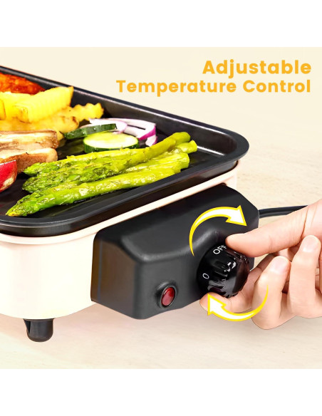 Parrilla Eléctrica Interior 1500W YOHAWJAN 2 en 1 Sin Humo Parrilla Eléctrica Interior 1500W YOHAWJAN 2 en 1 Sin Humo