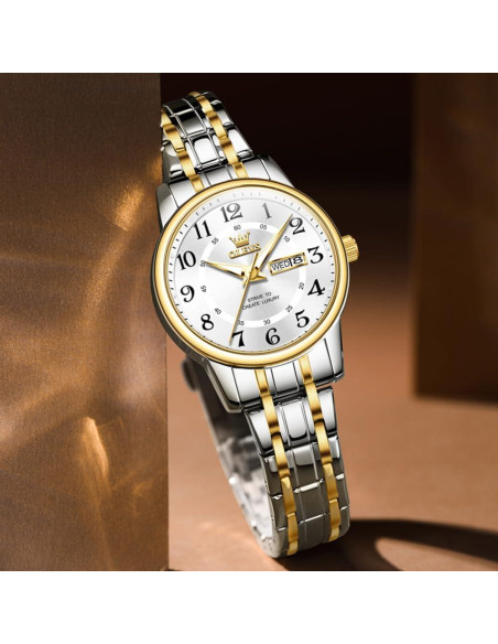 Reloj de Mujer OLEVS L2891G Acero Inoxidable Dorado Reloj de Mujer OLEVS L2891G Acero Inoxidable Dorado