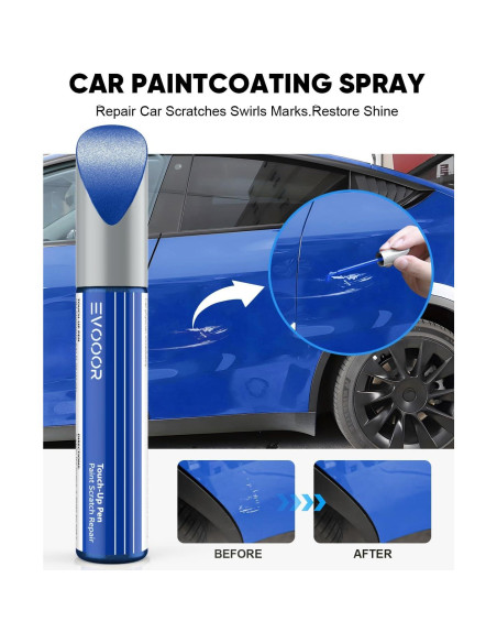 Pintura de Retoque Metálica EVOOOR Azul Profundo para Tesla Pintura de Retoque Metálica EVOOOR Azul Profundo para Tesla