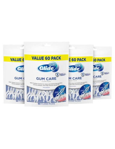 Palillos de Hilo Dental Oral-B Glide Cuidado de Encías 4x60