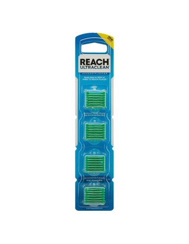 Accesorios de Hilo Dental REACH Ultraclean Menta 28 Piezas