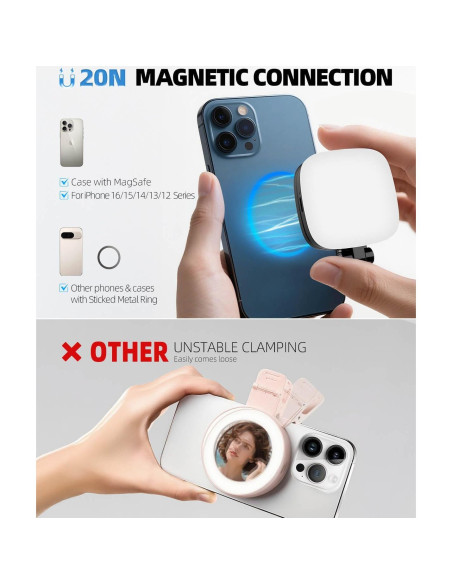Luz Anular Magnética ZOINSHOT FL302BK con 5 Temperaturas Luz Anular Magnética ZOINSHOT FL302BK con 5 Temperaturas