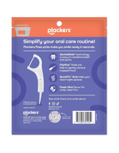 Palillos de Hilo Dental Plackers Gentle Line Menta 150 Unidades 2