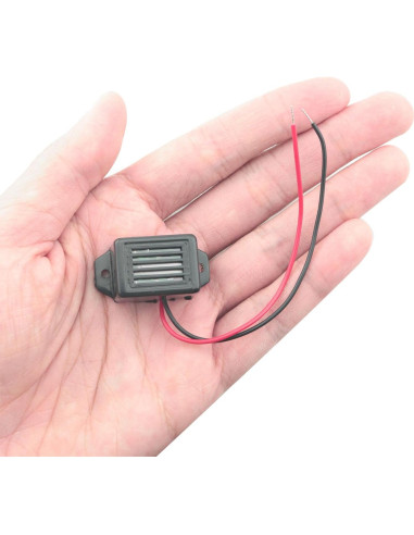 Buzzer Electrónico Piezo 12V CHENJIN 2 Piezas 34x17mm