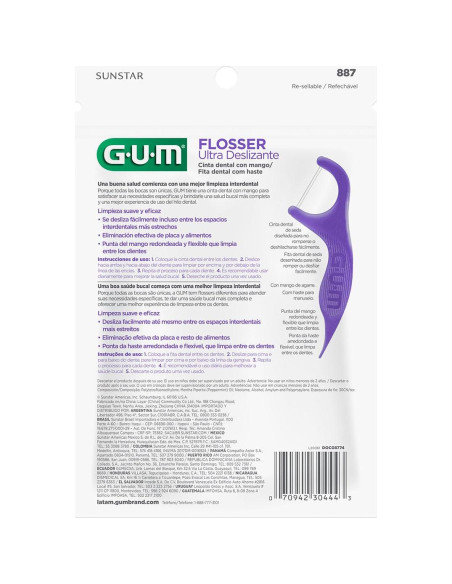 Hilo Dental GUM Comfort Slide 90 Unidades Sabor Menta Fresca Hilo Dental GUM Comfort Slide 90 Unidades Sabor Menta Fresca