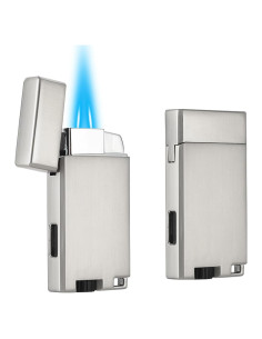 Encendedor de Butano Recargable Copmotds Doble Jet Ajustable - 2 Piezas