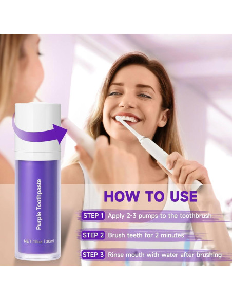 Pasta de Dientes Morada ZXSUCH 30 ml - Blanqueamiento Dental Sin Dolor Pasta de Dientes Morada ZXSUCH 30 ml - Blanqueamiento Dental Sin Dolor