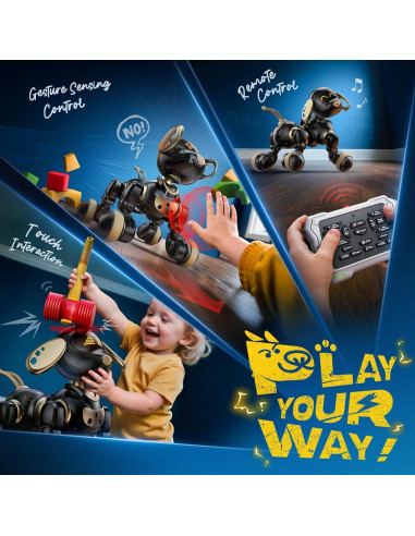 Perro Robot Interactivo Ruko 18011 con Control Remoto y LED