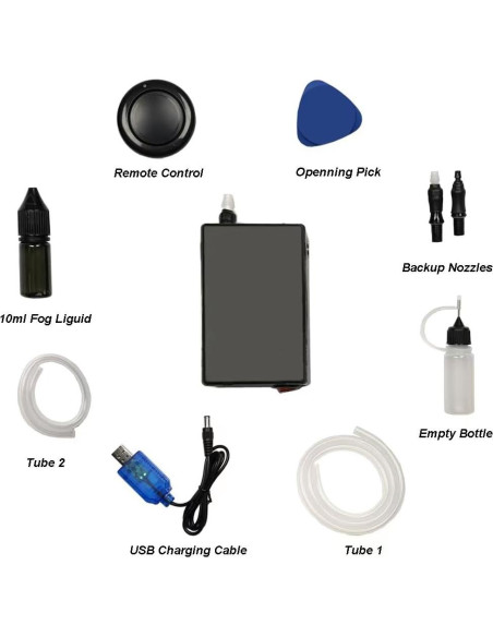 Mini Máquina de Niebla WHATAVAL con Control Remoto 10ml Mini Máquina de Niebla WHATAVAL con Control Remoto 10ml