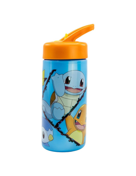 Botella de Plástico Stor Pokémon 410 ml con Popote Botella de Plástico Stor Pokémon 410 ml con Popote