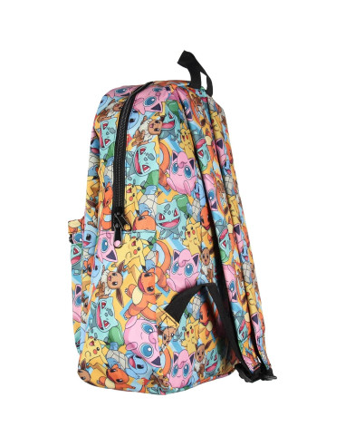 Mochila Bioworld Pokémon Pikachu y Amigos para Laptop 20L