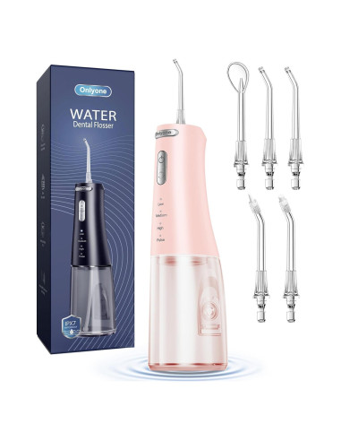 Irrigador Dental de Agua Onlyone FC5090 Rosa 300ml Portátil