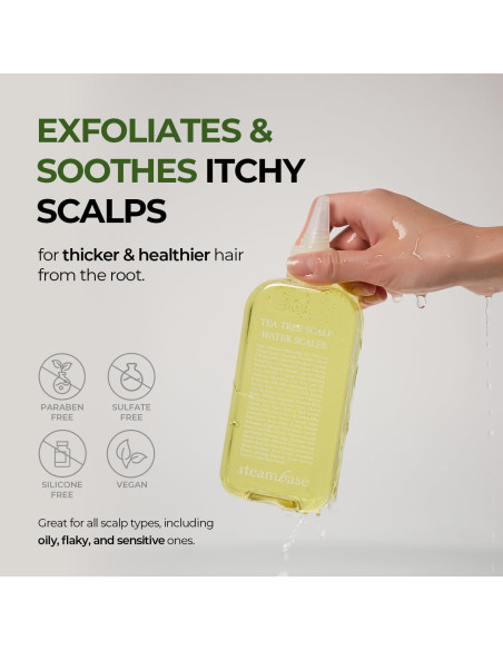 Exfoliante de Cuero Cabelludo STEAMBASE 50 ml - Agua de Árbol de Té Exfoliante de Cuero Cabelludo STEAMBASE 50 ml - Agua de Árbol de Té