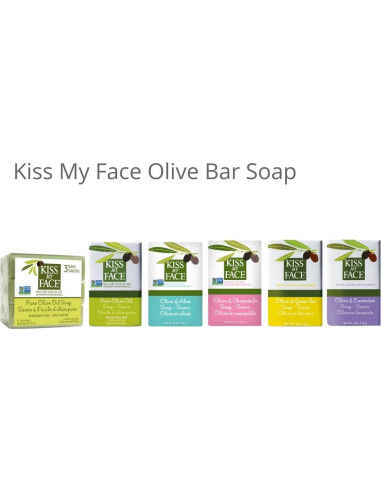 Jabón Natural Hidratante Kiss My Face Oliva y Aloe 230g