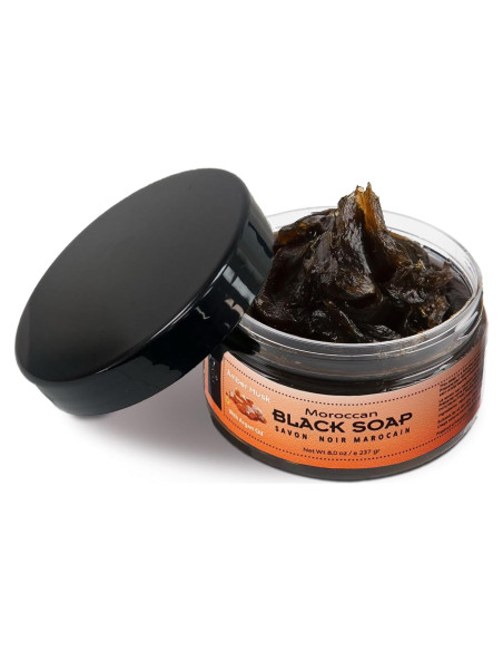 Jabón Negro Marroquí Zakia con Ámbar Almizcle - 226 gr Jabón Negro Marroquí Zakia con Ámbar Almizcle - 226 gr