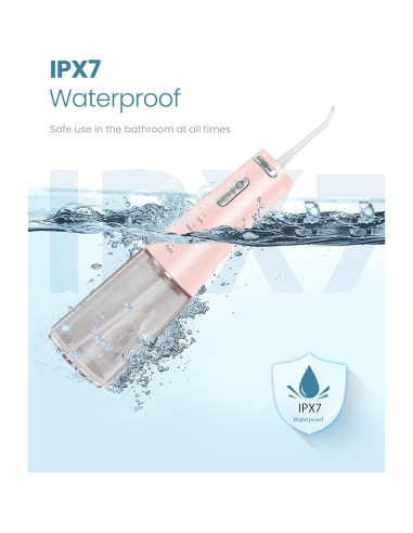 Irrigador Dental de Agua Onlyone FC5090 Rosa 300ml Portátil