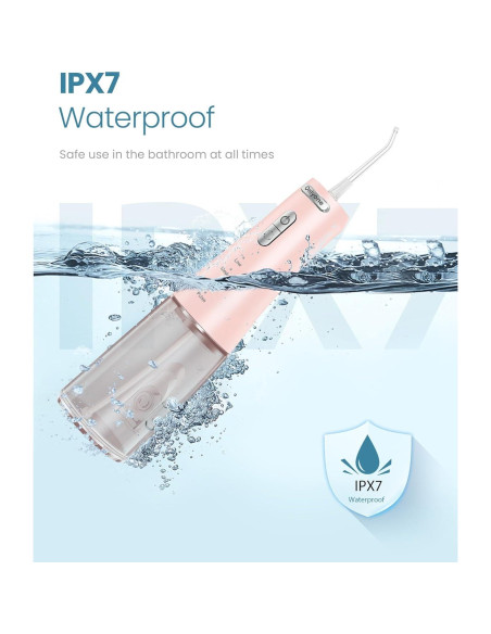 Irrigador Dental de Agua Onlyone FC5090 Rosa 300ml Portátil Irrigador Dental de Agua Onlyone FC5090 Rosa 300ml Portátil