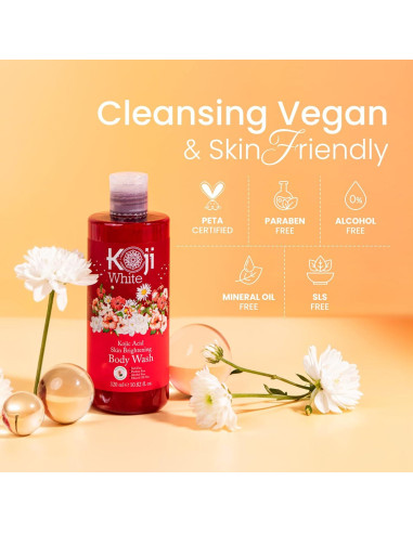 Gel de Ducha Iluminador Koji White 320 ml - Ácido Kójico Vegano