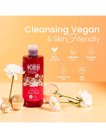 Gel de Ducha Iluminador Koji White 320 ml - Ácido Kójico Vegano Gel de Ducha Iluminador Koji White 320 ml - Ácido Kójico Vegano