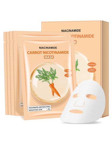 Mascarilla Facial Hidratante de Zanahoria GUOYAOLIFU 30ml 5Pack