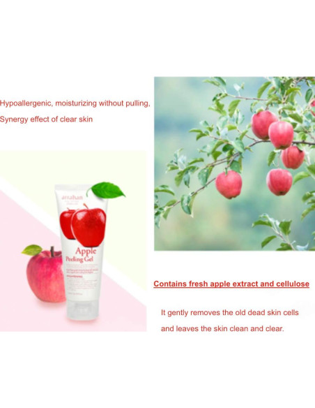 Gel Exfoliante Hidratante de Manzana 180ml - Puntos Negros Gel Exfoliante Hidratante de Manzana 180ml - Puntos Negros