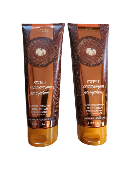 Crema Corporal Hidratante Bath & Body Works 2x226g Calabaza Canela Crema Corporal Hidratante Bath & Body Works 2x226g Calabaza Canela