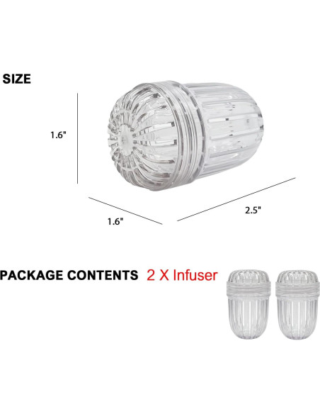 Infusores de Frutas KMEERISE 2PCS para Botellas de Boca Ancha Infusores de Frutas KMEERISE 2PCS para Botellas de Boca Ancha