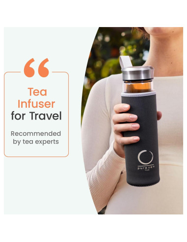 Taza de Té Pure Zen 400 ml con Infusor de Acero Inoxidable