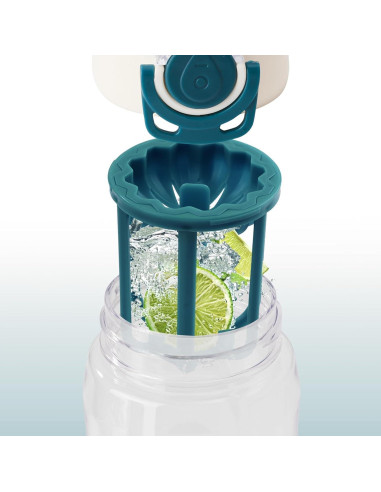Botella de Agua Deportiva Kerilyn 0.82L Verde con Infusor