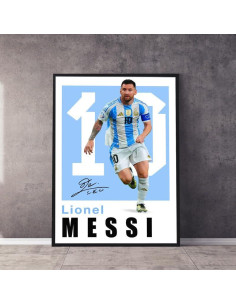 Póster de Fútbol Messi 61x91 cm - Arte de Pared para Niños 2