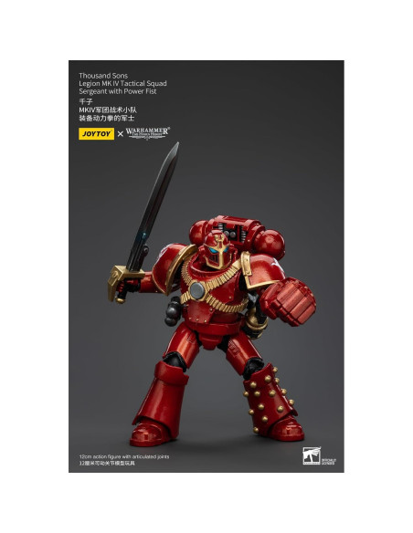 Figura de Acción JoyToy Warhammer 40k Sargento Mil Hijos 11.99cm Figura de Acción JoyToy Warhammer 40k Sargento Mil Hijos 11.99cm