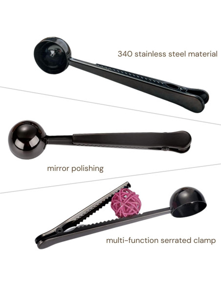 Cucharada de Café con Clip Crethinkaty Acero Inoxidable 17.5cm Cucharada de Café con Clip Crethinkaty Acero Inoxidable 17.5cm