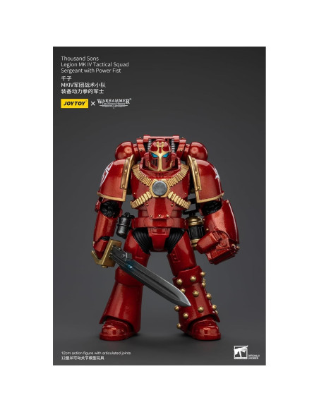 Figura de Acción JoyToy Warhammer 40k Sargento Mil Hijos 11.99cm Figura de Acción JoyToy Warhammer 40k Sargento Mil Hijos 11.99cm