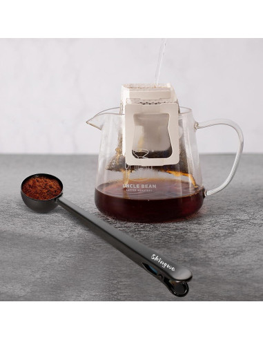 Cucharada Medidora de Café Skingwa 20ml Dorado Rosa con Clip