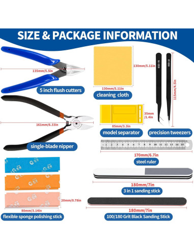 Juego de Herramientas para Modelistas Waltool 15 Piezas