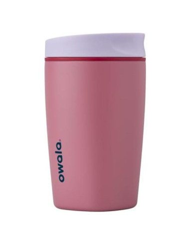 Taza de Café Aislada Owala SmoothSip 355 ml Morado/Rosa