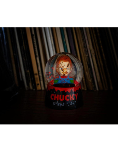 Mini Globo de Nieve Chucky Juego de Niños 7.62 cm Rojo
