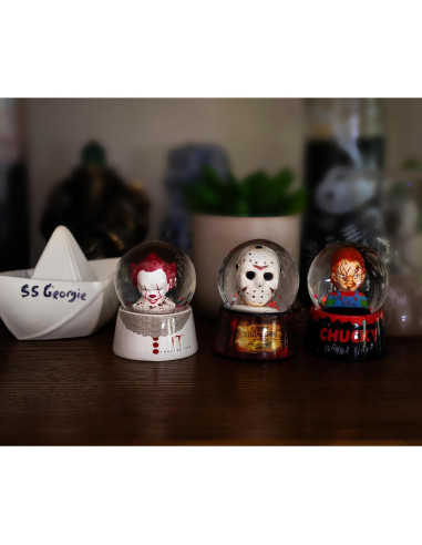Mini Globo de Nieve Chucky Juego de Niños 7.62 cm Rojo