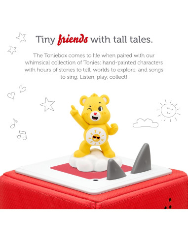 Figurita de audio Funshine Bear Tonies - 61 min, 3 historias