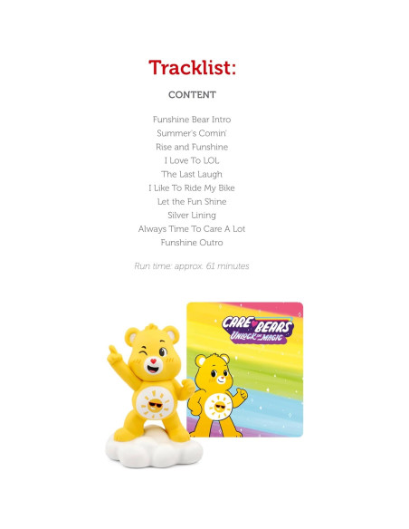 Figurita de audio Funshine Bear Tonies - 61 min, 3 historias Figurita de audio Funshine Bear Tonies - 61 min, 3 historias