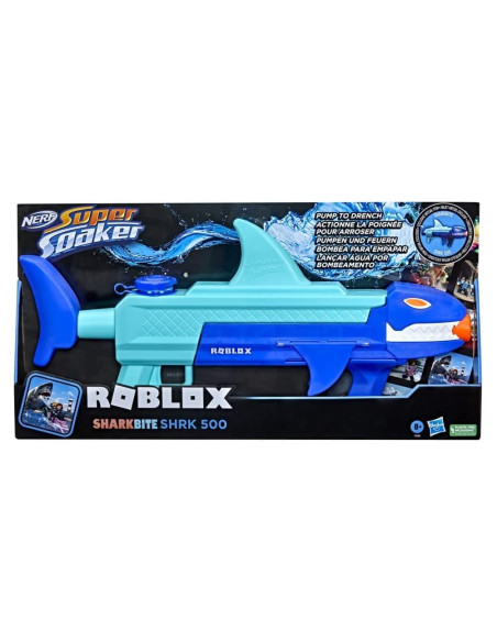 Nerf Super Soaker Roblox SharkBite SHRK 500 Blaster de Agua Nerf Super Soaker Roblox SharkBite SHRK 500 Blaster de Agua