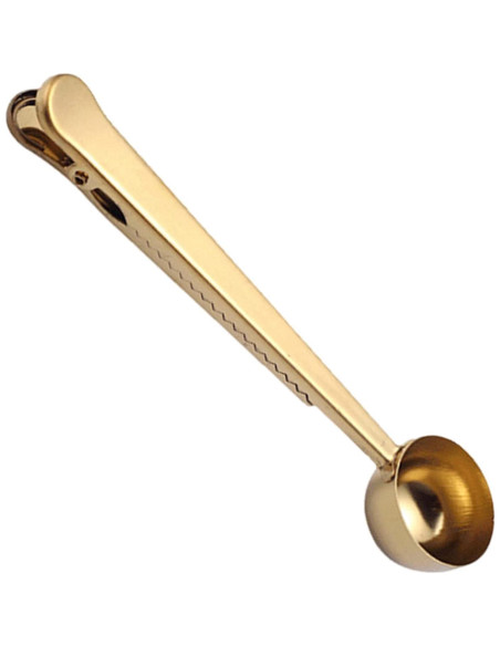Cuchara Medidora de Café Clip EMVANV Acero Inoxidable Dorado Cuchara Medidora de Café Clip EMVANV Acero Inoxidable Dorado